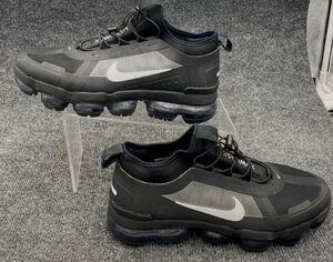 Nike Air Vapormax 2019 Utility Black Silver Sneakers Mens Sz 8 Run BV6353-001
